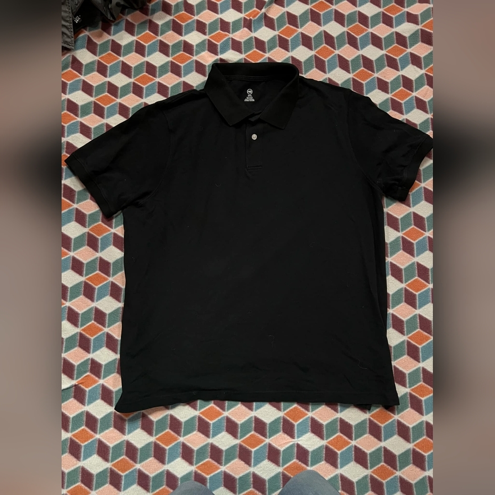 HB x DXL 2XL Black Polo Shirt